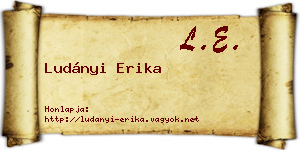 Ludányi Erika névjegykártya
