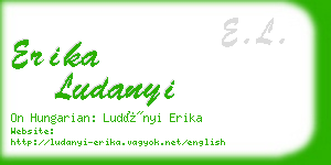 erika ludanyi business card